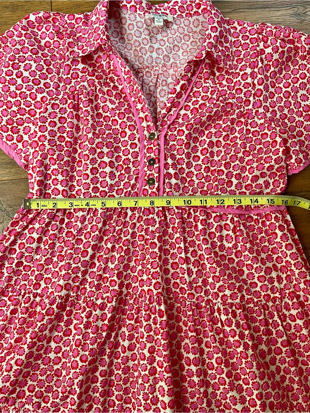 Umgee Pink Tiered Dress - Picture 4 of 5